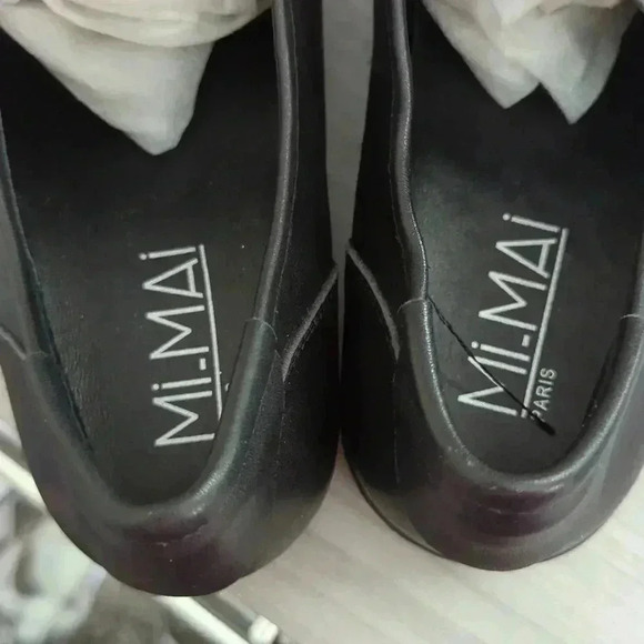 MI-MAI Paris black leather sneakers - Picture 6 of 10